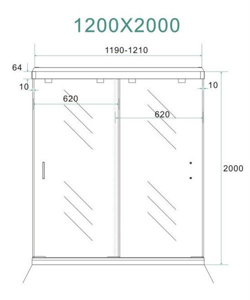 Grote foto dubbele nis schuifdeuren 1200x2000 doe het zelf en verbouw sanitair