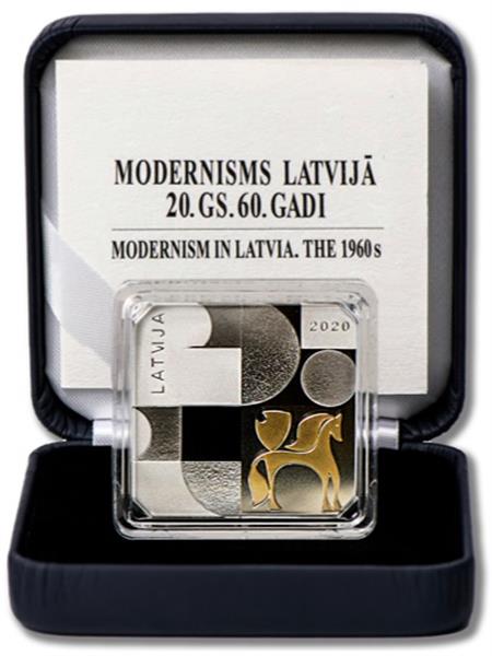 Grote foto letland 5 euro 2020 modernisme in letland de jaren zestig verzamelen munten overige