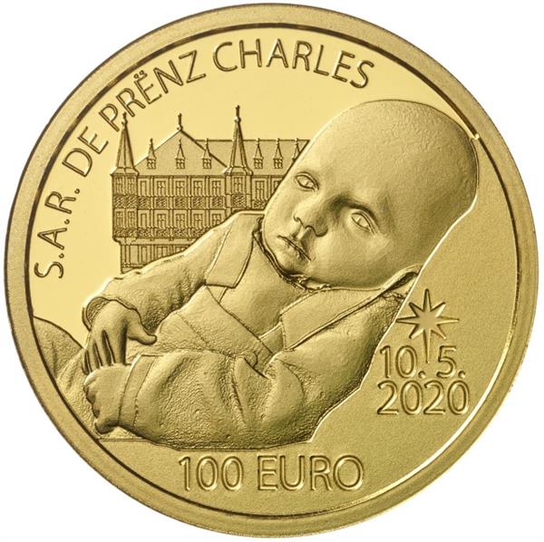 Grote foto luxemburg 100 euro 2020 goud prins charles verzamelen munten overige