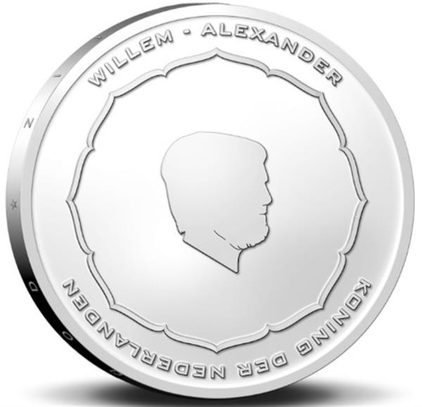 Grote foto nederland 5 euro 2021 anton geesink unc verzamelen munten overige