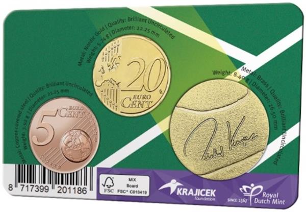 Grote foto nederland coincard 2021 richard krajicek verzamelen munten overige