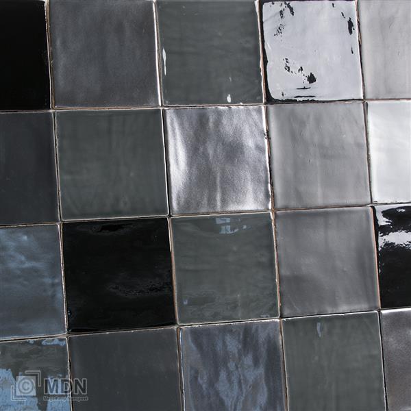 Grote foto handvormtegels 13x13 platinum black grey en black matte doe het zelf en verbouw tegels