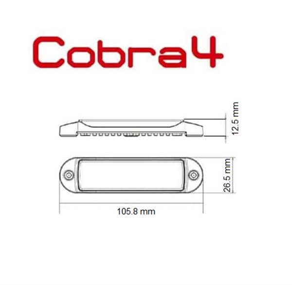 Grote foto c4 cobra led grill light ecer65 hoog intensiteit led flitser 2 stuks voordeel set. auto onderdelen overige auto onderdelen