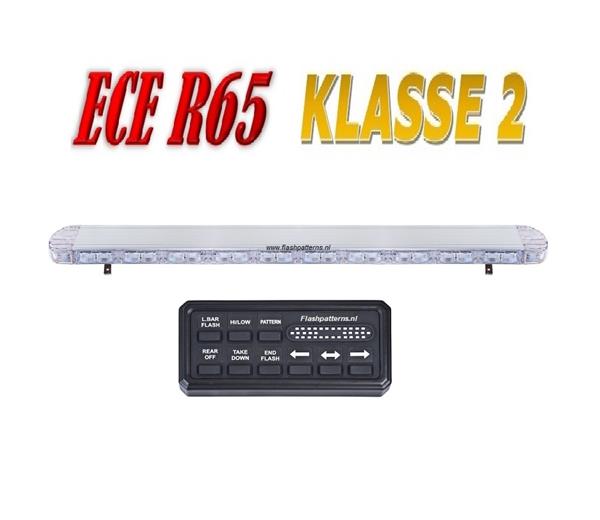 Grote foto hybride led licht balk 1640mm ecer65 klasse 2 amber 12 24v super fel auto onderdelen overige auto onderdelen