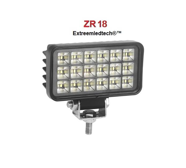 Grote foto led werklamp breedstraler met 18 hoog intensiteit leds ip67 r10 emc 12 24v auto onderdelen overige auto onderdelen