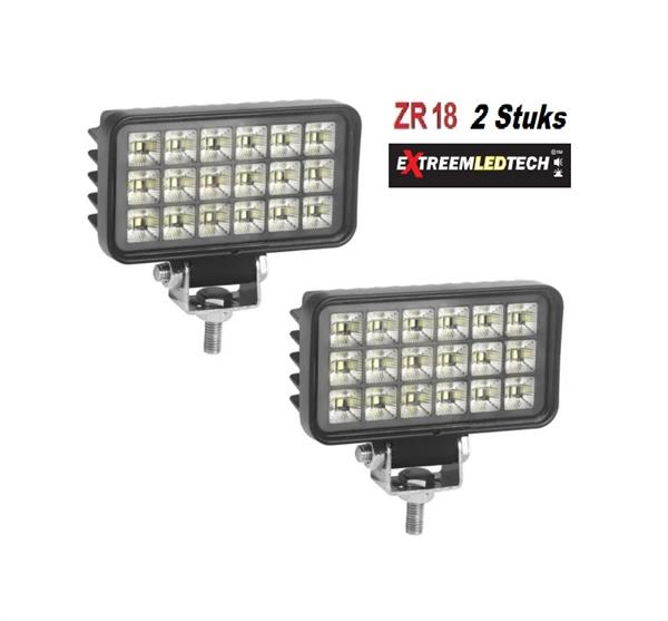 Grote foto led werklamp breedstraler set van 2 stuks met hoog intensiteit ledsip67 r10 emc 12 24v auto onderdelen overige auto onderdelen