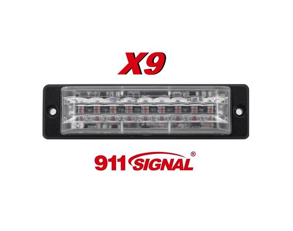 Grote foto 911signal x9 led flitser hoog intensiteit leds ecer65 k2 emc ip67 12 24v 5 jaar garantie aanbieding auto onderdelen overige auto onderdelen