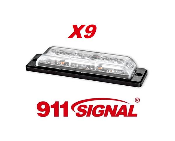 Grote foto 911signal x9 led flitser hoog intensiteit leds ecer65 k2 emc ip67 12 24v 5 jaar garantie aanbieding auto onderdelen overige auto onderdelen