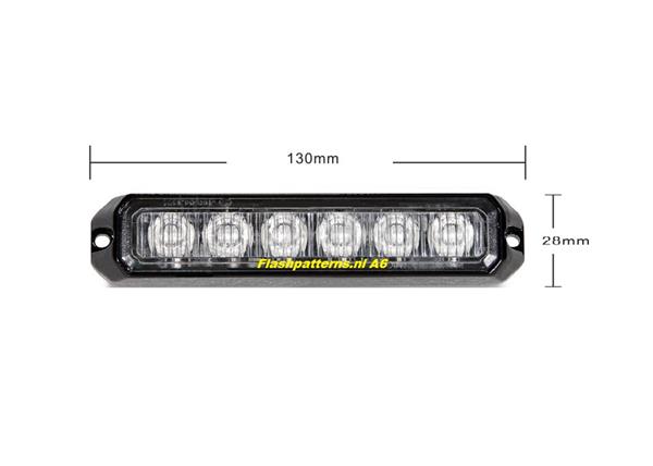 Grote foto eco a6 led grill light ecer10 led kleur blauw 18 watt 12 24v op op auto onderdelen overige auto onderdelen