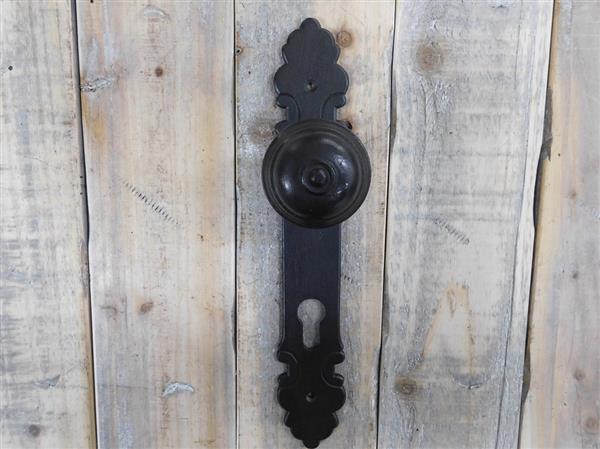 Grote foto halve set deurbeslag pz92 voor de voordeur antiek ijzer doe het zelf en verbouw materialen en producten