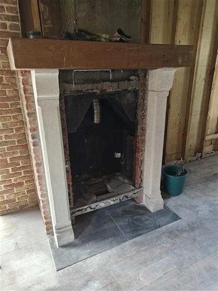 Grote foto witte franse steen doe het zelf en verbouw tegels