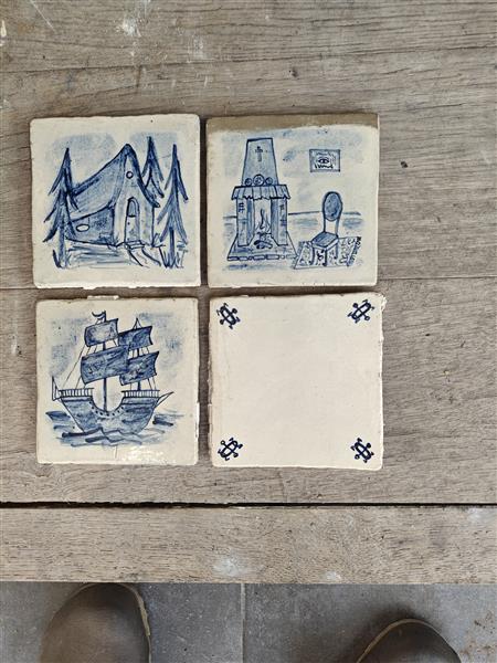 Grote foto witte franse steen doe het zelf en verbouw tegels