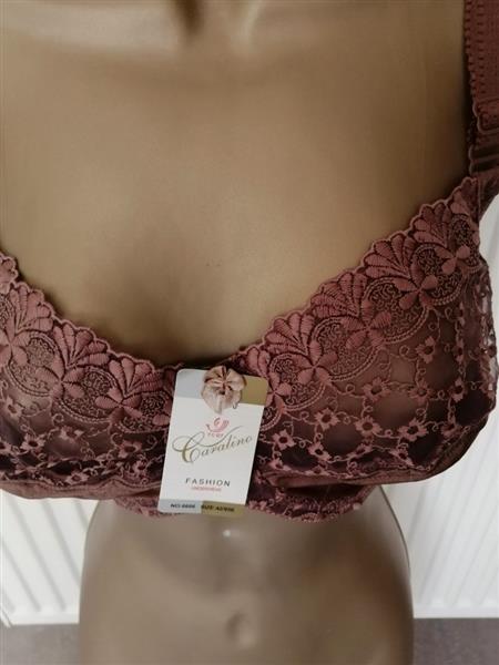Grote foto elegante hazelnootbruine bh voor e cups kleding dames ondergoed en lingerie