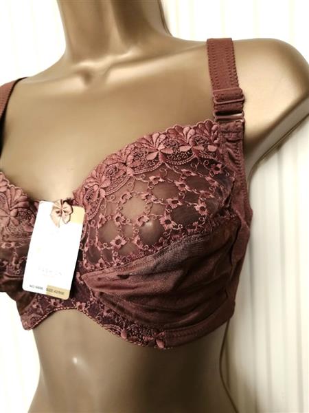 Grote foto elegante hazelnootbruine bh voor e cups kleding dames ondergoed en lingerie