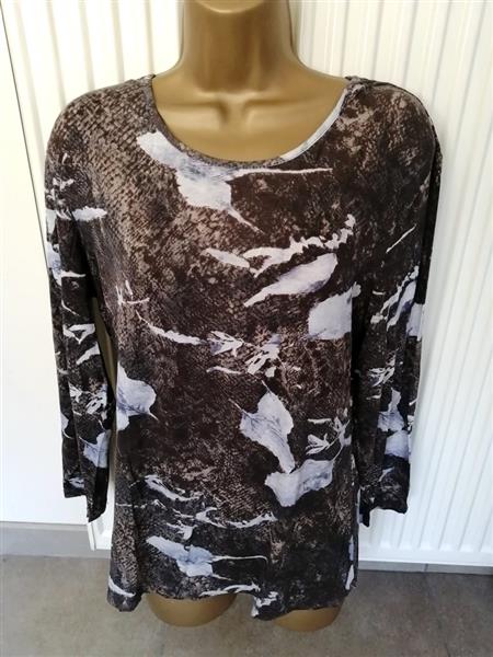 Grote foto longsleeve met slangenhuid print large kleding dames tops