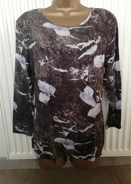 Grote foto longsleeve met slangenhuid print large kleding dames tops