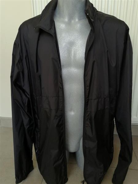 Grote foto nieuw zwart windjack met oprolbare kap xl kleding heren jassen zomer