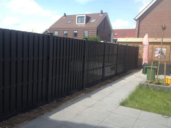 Grote foto luxe massieve composiet schutting 2meter hoog tuin en terras hekken en schuttingen