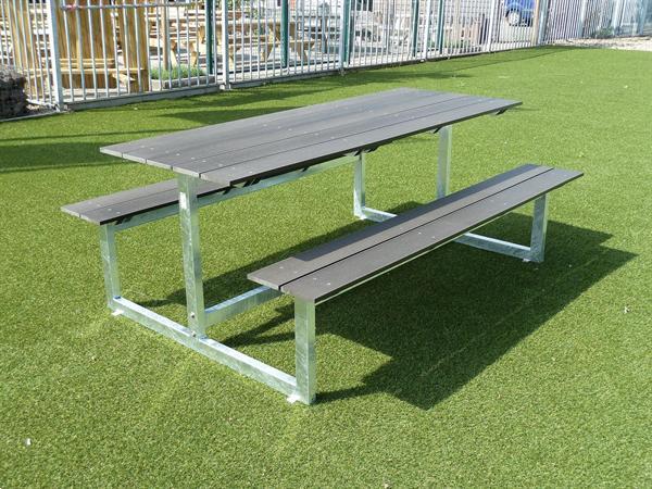 Grote foto modieuze composiet picknicktafel lifetime 1.6 tuin en terras tuinmeubelen