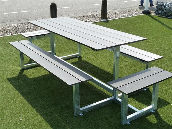 Grote foto modieuze composiet picknicktafel lifetime 1.6 tuin en terras tuinmeubelen