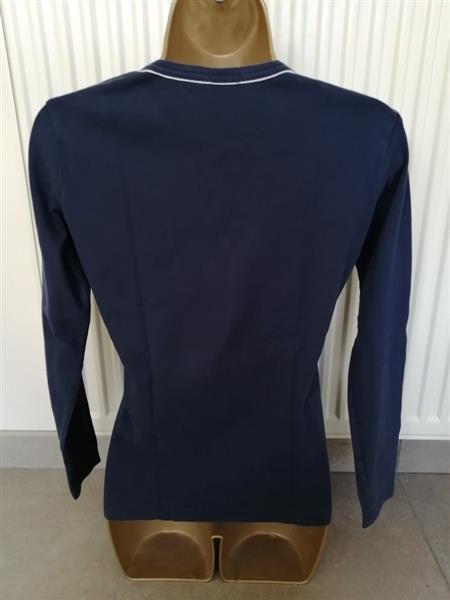 Grote foto 2 marineblauwe longsleeves met wit boordje 38 kleding dames t shirts