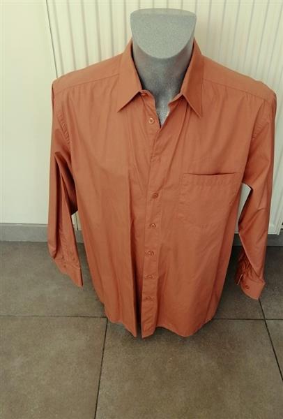 Grote foto prachtig terracotta overhemd maat 42 nieuw kleding heren overhemden