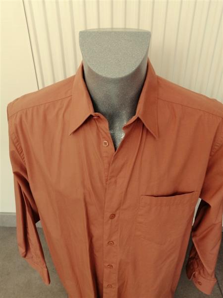 Grote foto prachtig terracotta overhemd maat 42 nieuw kleding heren overhemden