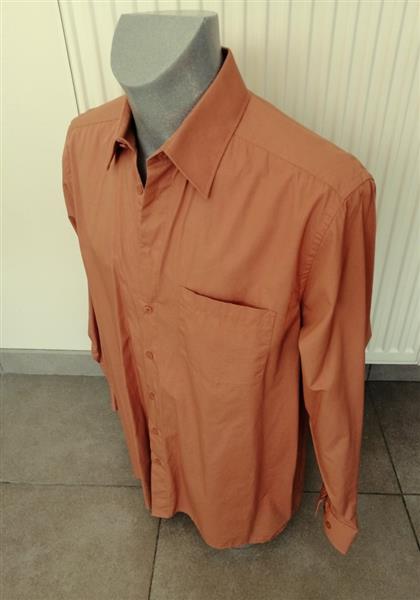 Grote foto prachtig terracotta overhemd maat 42 nieuw kleding heren overhemden