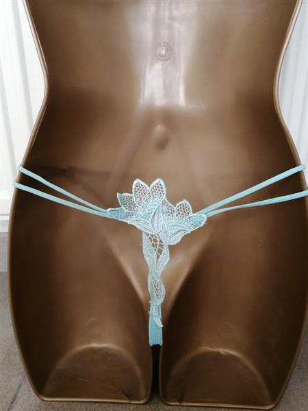 Grote foto zacht turquoise bh met prachtige string 85b kleding dames ondergoed en lingerie