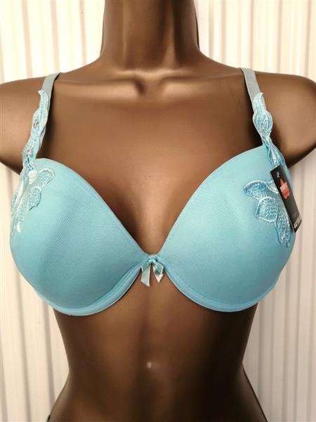 Grote foto zacht turquoise bh met prachtige string 85b kleding dames ondergoed en lingerie