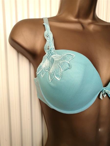 Grote foto zacht turquoise bh met prachtige string 85b kleding dames ondergoed en lingerie