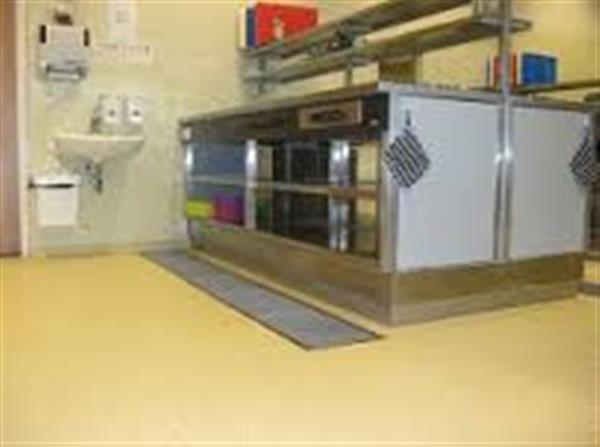 Grote foto horeca keukenvloeren in een dag of nacht zakelijke goederen meubilair en inrichting