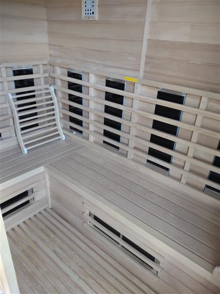 Grote foto full spectrum infraroodcabine beauty en gezondheid sauna