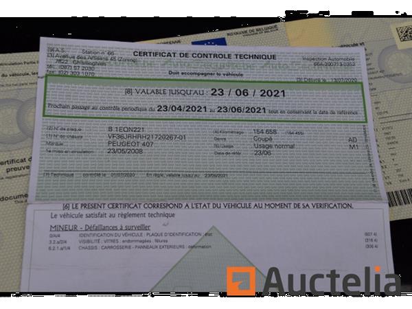 Grote foto peugeot 407 coup hdi16 157 886 km auto peugeot
