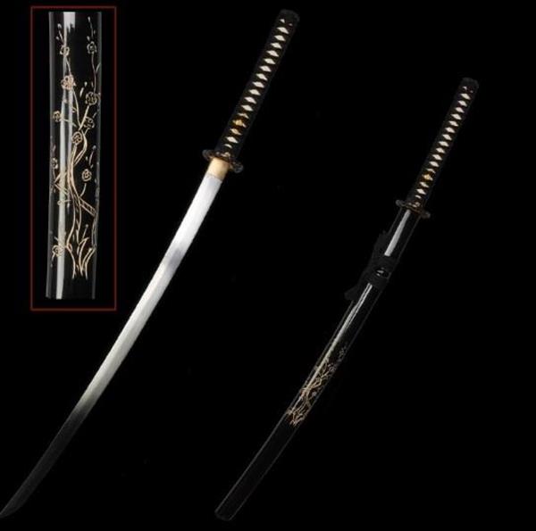 Grote foto nieuwe zwaarden samurai zwaard mes sabel verzamelen militaria tweede wereldoorlog