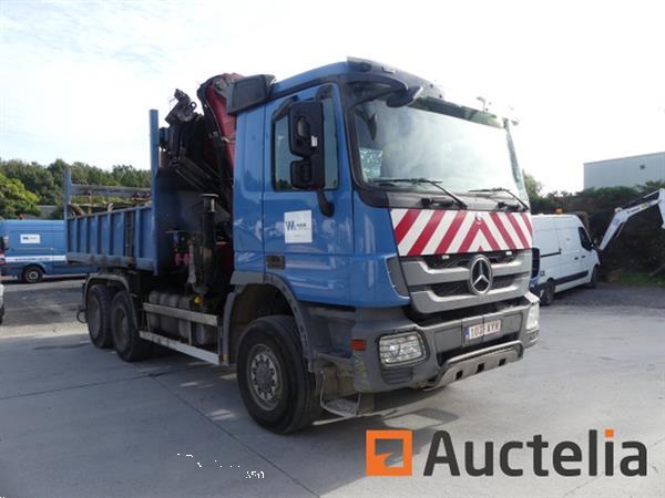 Grote foto ref 490 vrachtwagen hijskraan en kipper mercedes benz actros 3341 ak 9.0 2009 323.616 km doe het zelf en verbouw vrachtwagens