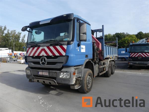 Grote foto ref 490 vrachtwagen hijskraan en kipper mercedes benz actros 3341 ak 9.0 2009 323.616 km doe het zelf en verbouw vrachtwagens