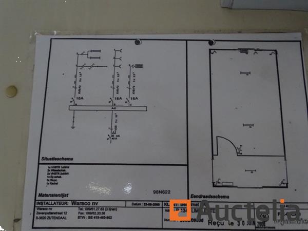 Grote foto container van bureautafel warsco 98n622 doe het zelf en verbouw containers