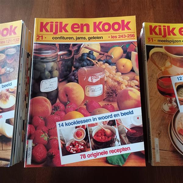 Grote foto kijk en kook boeken kookboeken