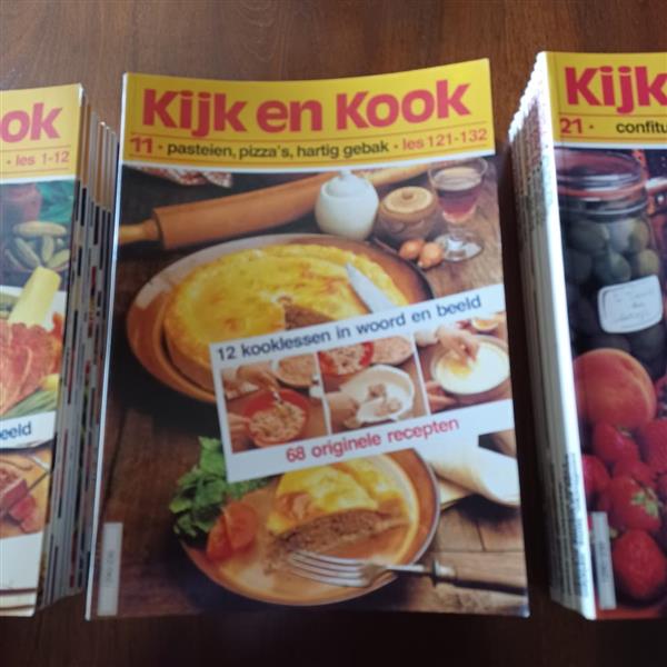 Grote foto kijk en kook boeken kookboeken