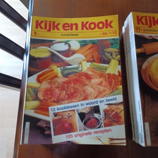 Grote foto kijk en kook boeken kookboeken