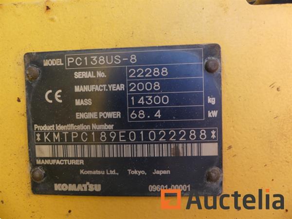 Grote foto komatsu pc138us 8 rups graafmachine doe het zelf en verbouw kranen en graafmachines