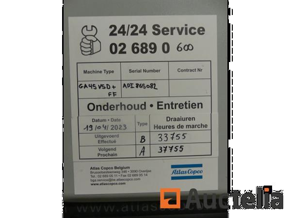 Grote foto atlas copco ga45vsd ff compressor doe het zelf en verbouw compressors