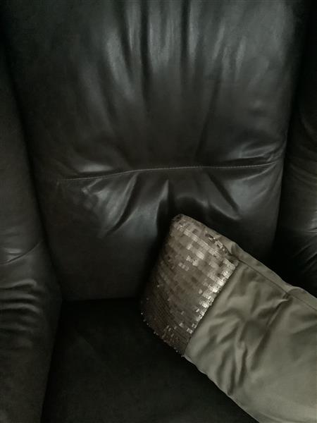 Grote foto zetel in bruin leder huis en inrichting fauteuils