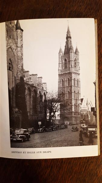 Grote foto le beffroi de gand. h. nowe. 1949. antiek en kunst boeken en bijbels