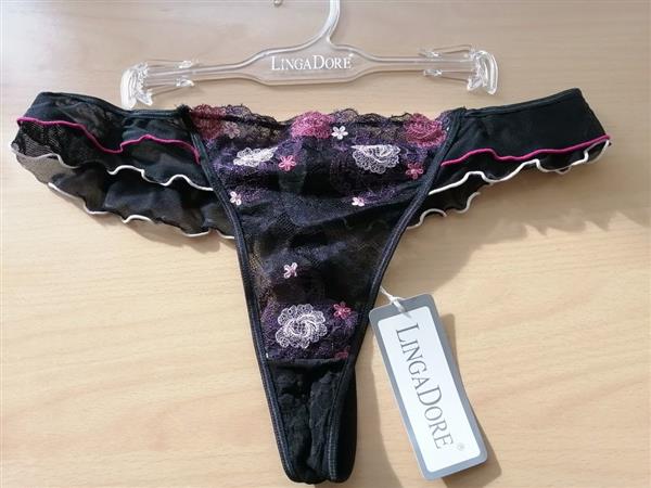 Grote foto frivole zwarte string van lingadore l en xl kleding dames ondergoed en lingerie merkkleding