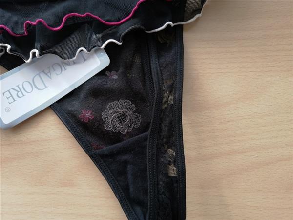 Grote foto frivole zwarte string van lingadore l en xl kleding dames ondergoed en lingerie merkkleding