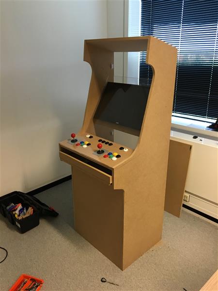 Grote foto retro arcadekast lunapark spelcomputers games overige toebehoren