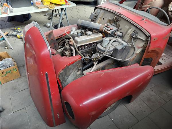 Grote foto volvo katterug body bj1957 met delen auto volvo