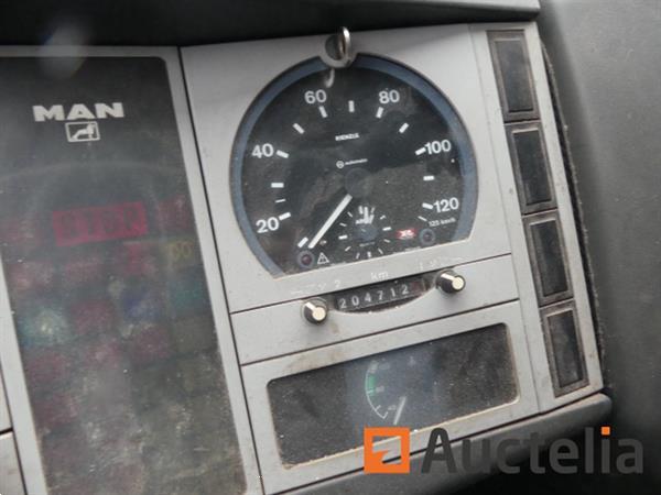 Grote foto vrachtwagen man l 90 f gordijnlade 1999 204.712 km doe het zelf en verbouw vrachtwagens